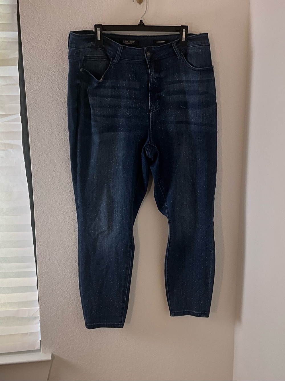 Judy Blue Dark Indigo relax fit denim Jeans plus size 20w
